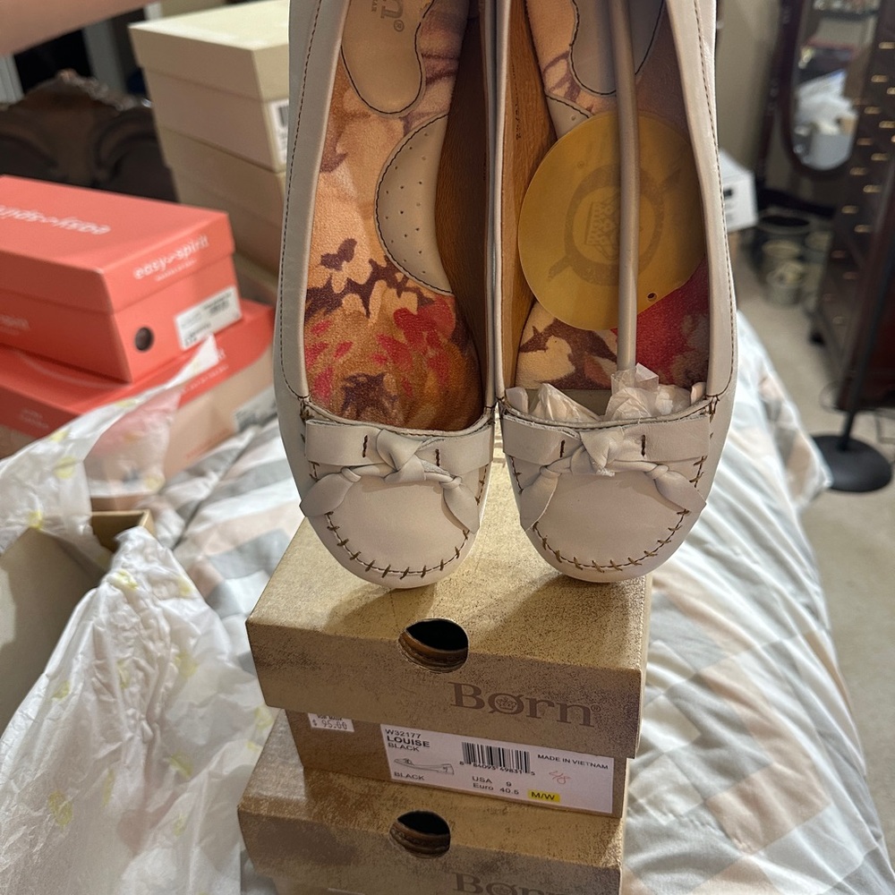 Born Flats with Decorative Bow 3 Different Pairs for Sale $55.00 each